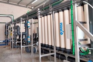Planta de tratamiento de aguas de aporte industrial basada en ultrafiltración para el sector limpieza