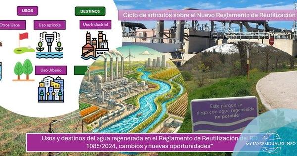 Usos y destinos del agua regenerada en el Reglamento de Reutilización del RD 1085/2024, cambios y nuevas oportunidades - 4/4