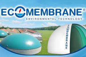 IBEROSPEC ofrece cúpulas gasométricas "Ecomembrane" para depósitos de almacenamiento de biogás procedente de la digestión anaerobia de fangos o residuos orgánicos