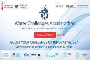 IVACE lanza el "Accelerathon Retos-Agua" para seleccionar la mejor iniciativa startup especializada en aguas residuales