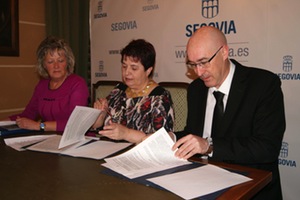 El ayuntamiento de Segovia y de San Cristobal firman un convenio para la utilización de la EDAR de Tejadilla