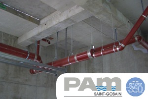 Instalan tuberías de fundición de Saint-Gobain Pam España para la evacuación de las aguas residuales de la torre César Pelli de Sevilla