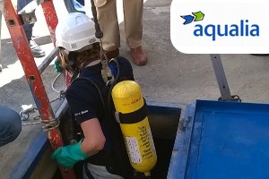 El equipo de PRL de Aqualia imparte una jornada formativa sobre “Trabajos en Espacios Confinados” a técnicos de la Junta de Andalucía