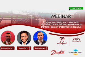 Inscríbete a la Webinar "Eficiencia energética y soluciones digitales con variadores de frecuencia Danfoss, para el tratamiento del agua"