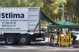 Aquavall rehabilita con tecnología sin zanja la red de alcantarillado de Valladolid