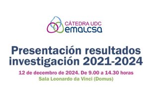 La Cátedra Emalcsa-UDC presenta los resultados de las investigaciones que ha llevado a cabo entre 2021 y 2024