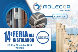 Molecor participa un año más en la 14ª "Feria del Instalador de Coplasa" en Valencia