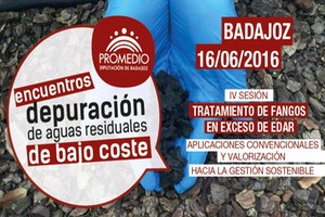PROMEDIO retransmite hoy por Streaming desde Badajoz su IV Encuentro dedicado al "Análisis de la Gestión Sostenible de los Fangos"