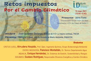 AEAS celebrará la micro sesión online “Retos impuestos por el cambio climático” el 19 de mayo