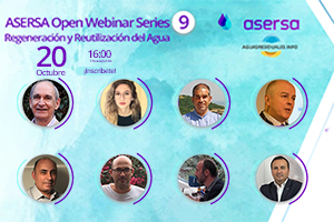 Últimas horas para inscribirte al ASERSA Open Webinar Series 9 sobre "El Servicio Municipal de distribución de Agua Regenerada"