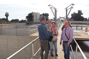 Galasa se interesa por la tecnología de regeneración de agua de la EDAR de San Pedro del Pinatar en Murcia