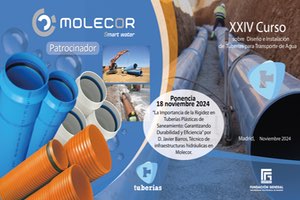 Molecor patrocina el "XXIV Curso de Diseño de Tuberías"