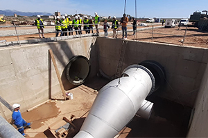 Las obras del tanque de tormentas  y la estación de impulsión de Palma llegan a la recta final