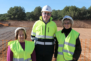 El nuevo presidente del CAT, Marc Brunet, visita el futuro depósito de Cunit en Tarragona tras una inversión de 4,6 M€