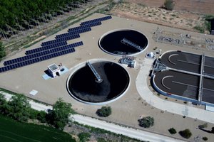 ACCIONA instala una planta fotovoltaica para abastecer energéticamente la EDAR de La Almunia de Doña Godina