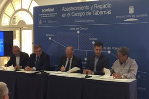Acuamed arranca el estudio para la ejecución de nuevas obras de abastecimiento y riego con agua desalada en Almería