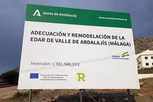 DINOTEC avanza en la construcción de la EDAR Valle de Abdalajís en Málaga