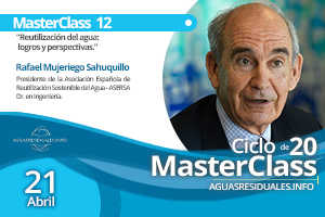 Rafael Mujeriego impartirá la MasterClass 12 sobre "Reutilización del Agua: Logros y perspectivas"