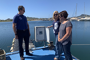 Comienzan las pruebas del piloto de aireación con oxígeno puro para evaluar su eficacia en el Mar Menor