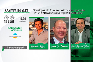 No te pierdas la Webinar "Ventajas de la automatización centrada en el software para aguas residuales" con Schneider Electric