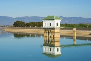La CH del Ebro licita la actuación de mantenimiento de los órganos inferiores del desagüe del embalse de La Sotonera en Huesca
