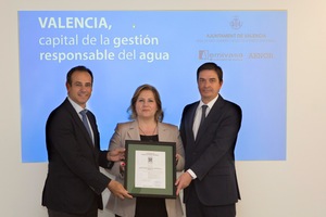 El Ayuntamiento de Valencia certifica el sistema de gestión de riesgos del servicio de agua a la ciudad