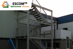 Pasarelas y escaleras en PRFV de ESCOM™ para la ETAP de Contraparada en Murcia