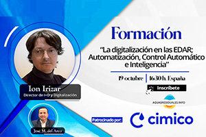 No te pierdas la Formación "La digitalización en las EDAR; Automatización, Control Automático e Inteligencia Artificial" con CIMICO