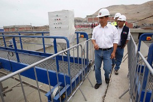 Las obras de la PTAR y el emisario submarino de La Chira en Perú donde participa ACCIONA Agua están al 80%