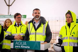 Avanzan "a buen ritmo" las obras que mejoran el abastecimiento urbano de El Ejido con agua desalada