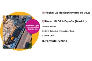 La Asociación Ibérica de Tecnologías SIN Zanja - IbSTT organiza una MasterClass el 28 de septiembre