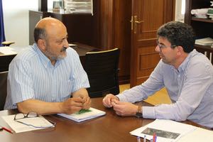 El presidente de la CH Miño-Sil recibe al alcalde de Taboadela (Ourense) para analizar el saneamiento y la depuración