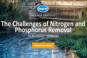 HACH organiza un Webinar sobre los desafíos de la eliminación del Nitrógeno y Fósforo
