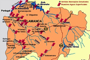 La USAL elabora el mapa de calidad de las aguas incluyendo 19 municipios de la provincia de Salamanca