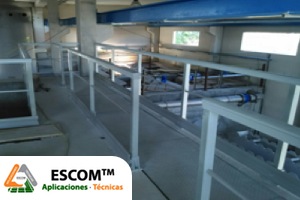 ESCOM™ se adjudica el suministro y montaje de tramex, escaleras, barandillas y estructuras de PRFV de la EDAR de Malpica en La Coruña