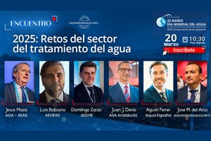 Inscríbete en el Encuentro Online "2025: Un año de grandes retos para el sector del tratamiento del agua"