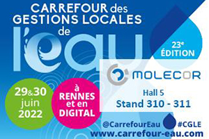 Molecor presente en el "23ª Carrefour des gestions Locales de l'eau 2022" que tendrá lugar en Rennes el 29 y 30 de junio