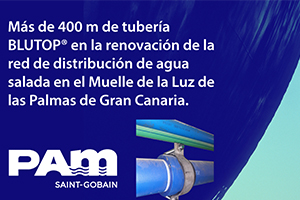 Tubería BLUTOP® de Saint-Gobain PAM España en la renovación de la red de agua salada del Muelle de la Luz