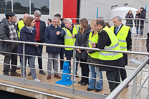 Hugo Morán visita la nueva EDAR de Sinova, “una de las instalaciones más modernas de nuestro país”