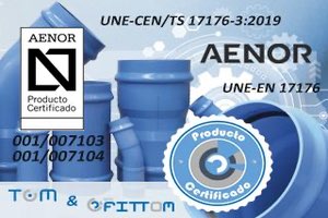 Molecor, 1ª empresa en conseguir la Certificación UNE-EN 17176 para sus tuberías TOM® y accesorios ecoFITTOM® de PVC Orientado