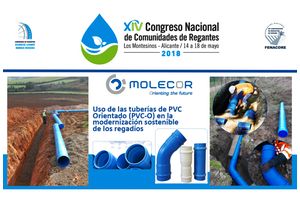 Molecor presente en el "XIV Congreso Nacional de Comunidades de Regantes de España" como colaborador especial
