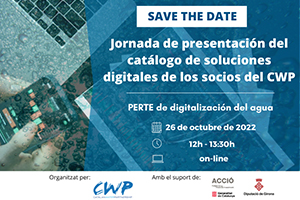 Jornada de "Presentación del Catálogo de Soluciones Digitales en el marco del PERTE de Digitalización del sector del agua"