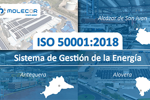 Molecor completa la certificación de su sistema de gestión energética en sus centros productivos