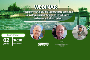 No te pierdas la Webinar sobre "Respirometría BM de laboratorio aplicada a la depuración de aguas residuales urbanas e industriales"