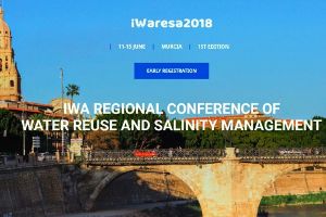 "IWARESA 2018" Conferencia sobre reutilización de agua y gestión de la salinidad en junio en Murcia