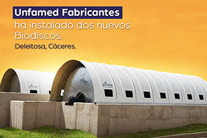 Preparados los biodiscos de Unfamed instalados en la EDAR de Deleitosa en Cáceres
