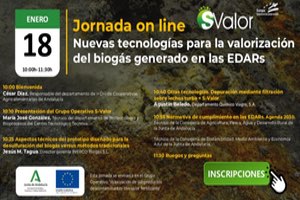 Disponible el VÍDEO y las PONENCIAS de la Jornada “Nuevas tecnologías para la valorización del biogás generado en las EDAR”