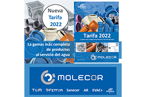 Tarifa 2022 de Molecor: La gama más completa de productos al servicio del agua