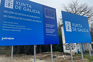 La Xunta comienza las obras de renovación del saneamiento de Vilagarcía de Arousa con una inversión de casi 10 M€