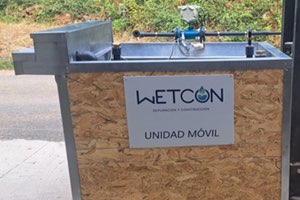 WETCON ofrece a sus clientes una unidad móvil con humedales aireados FBA® para poder realizar pruebas piloto antes de abordar una inversión definitiva